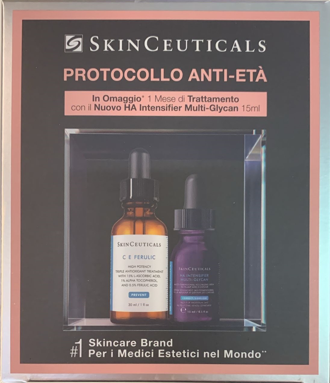 Ce Ferulic Siero Viso Antiossidante Skinceuticals 30ml + Ha Intensifier Multi Glycan 15ml